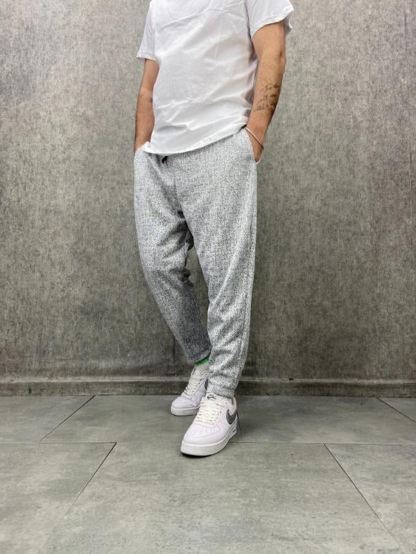 Beli Lastikli Nokta Desen Baggy Pantolon