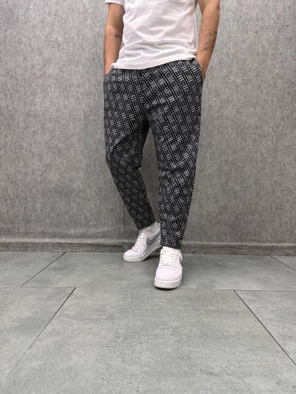 Beli Lastikli Bohem Baggy Desenli Pantolon