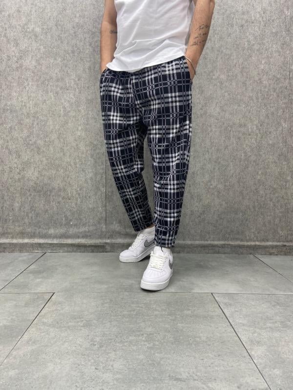 Beli Lastikli Bohem Baggy Desenli Pantolon