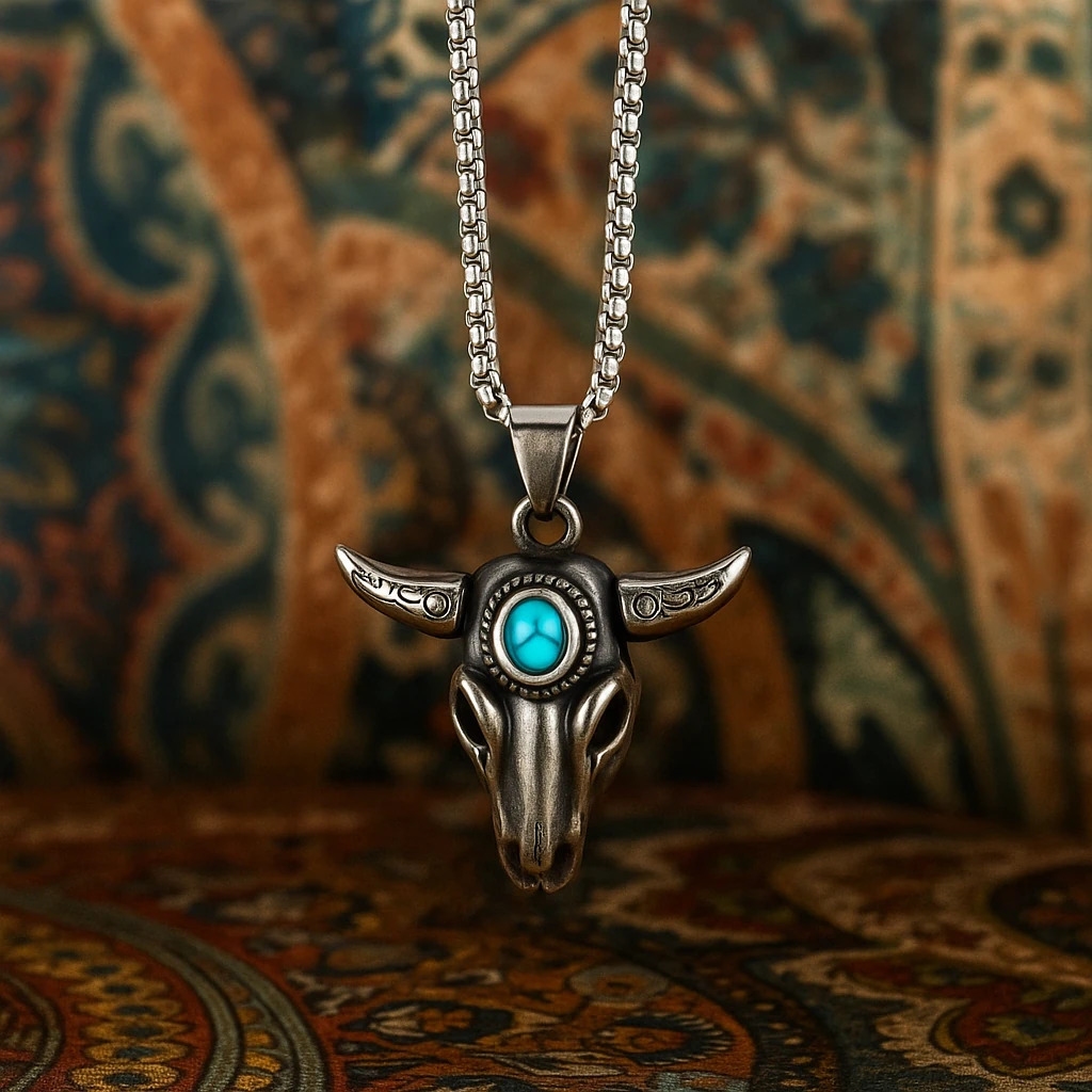 Çelik Kolye Boğa