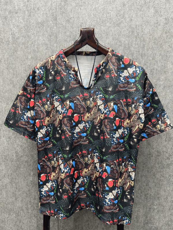 Oversize Bohem Desenli T-Shirt