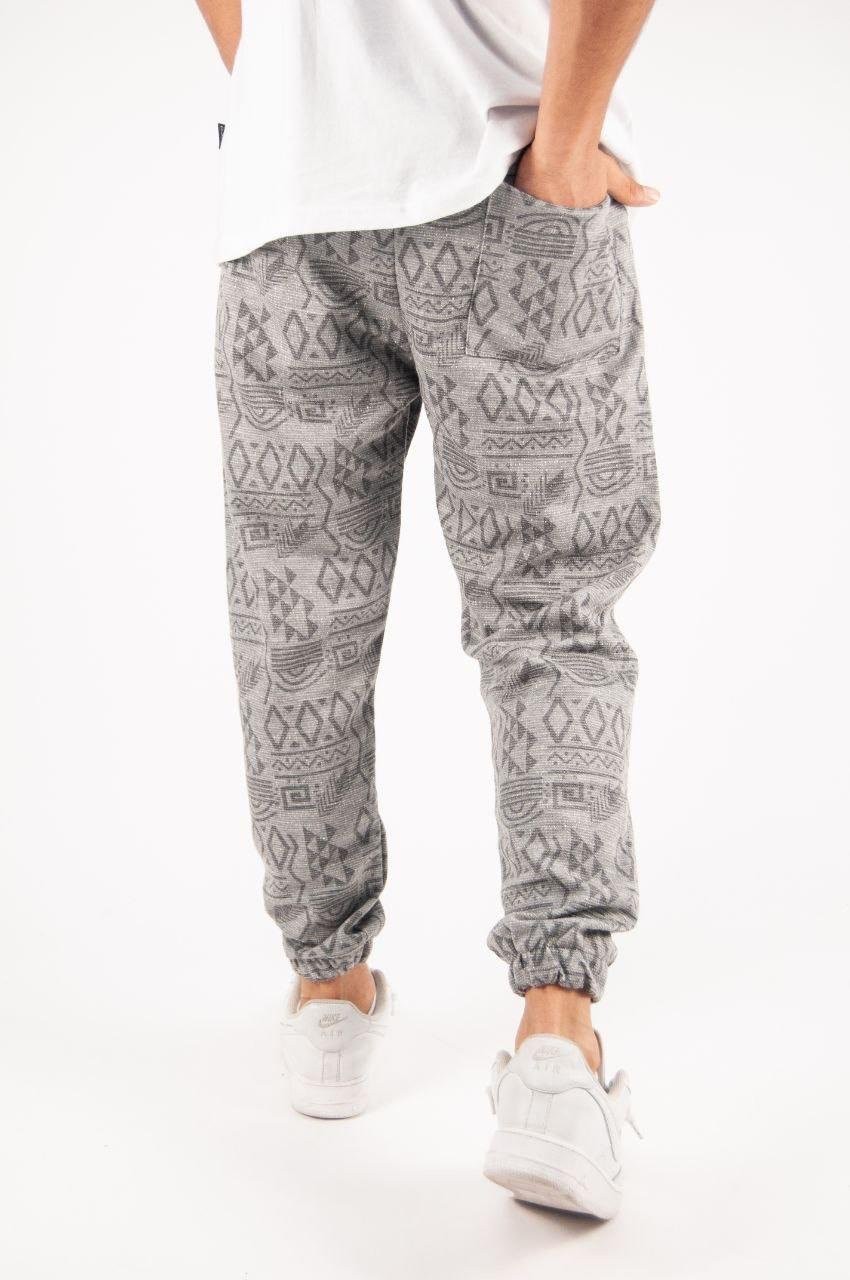 Bel ve Paça Lasitikli Bohem Desenli Jogger