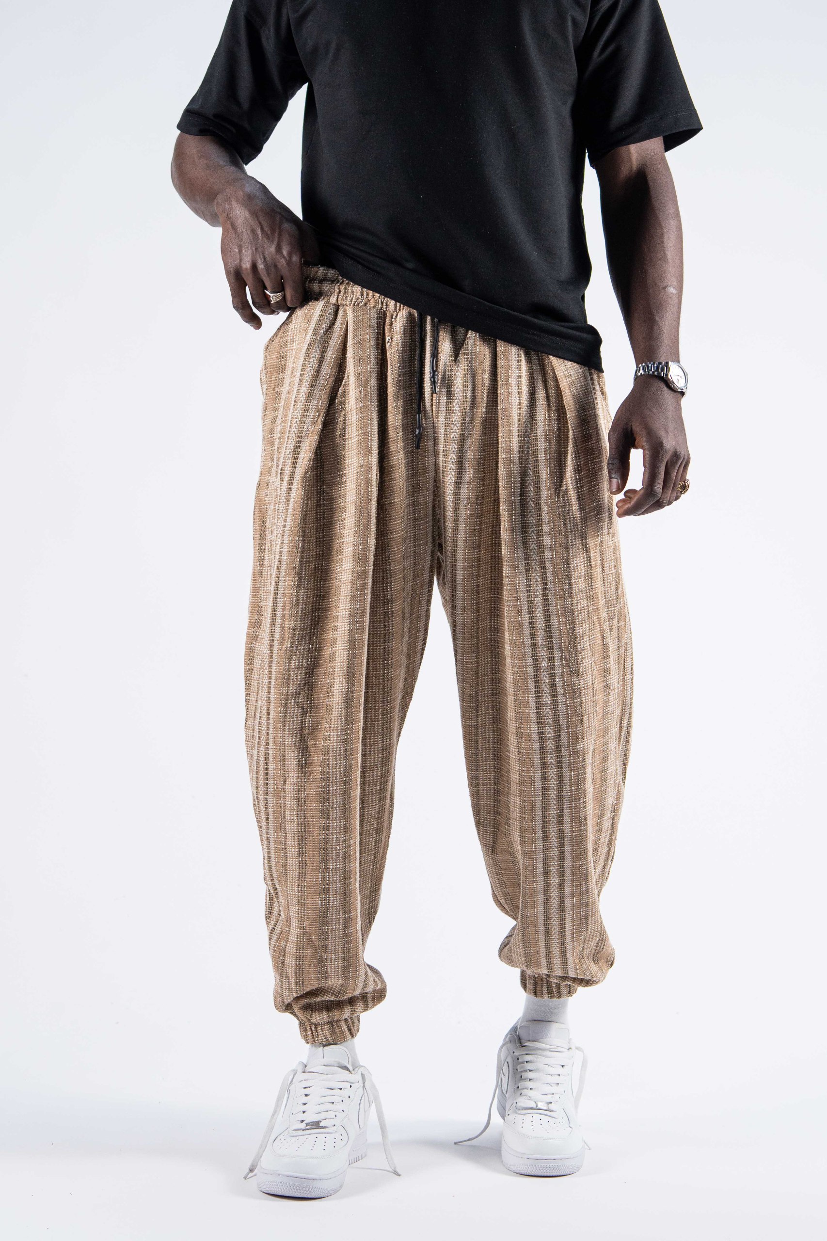  Beli Lastikli Desenli  Şalvar