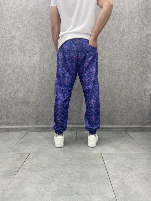 Bel ve Paça Lastikli Bohem Desenli Jogger