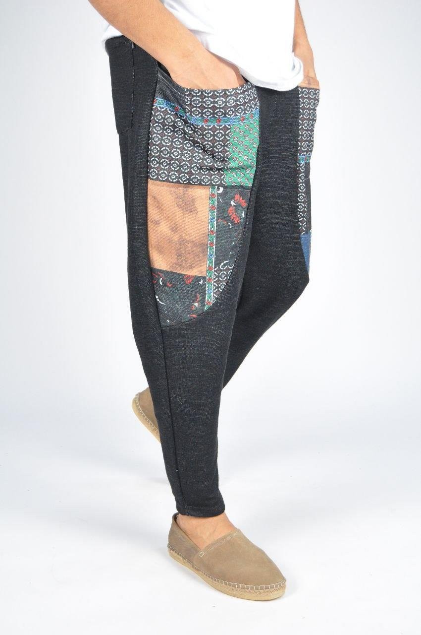Beli Lastikli Bilek Paça Baggy Bohem Pantolon