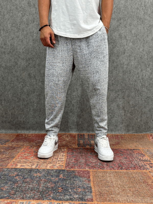  Beli Lastikli Desenli  Baggy Pantolon
