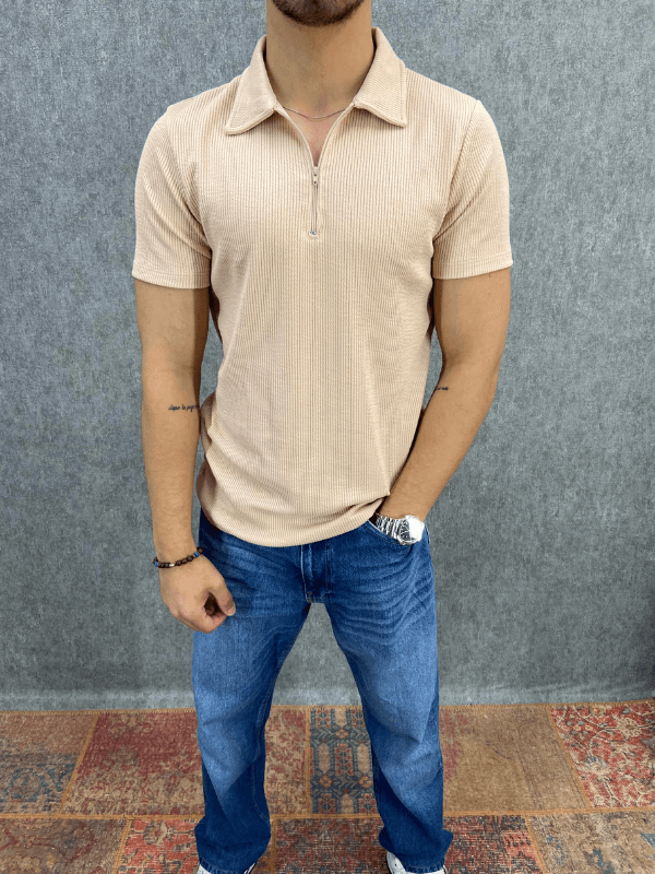 Regular Bej Polo Tshirt