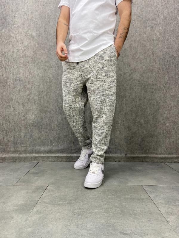 Beli Lastikli Nokta Desen Baggy Pantolon
