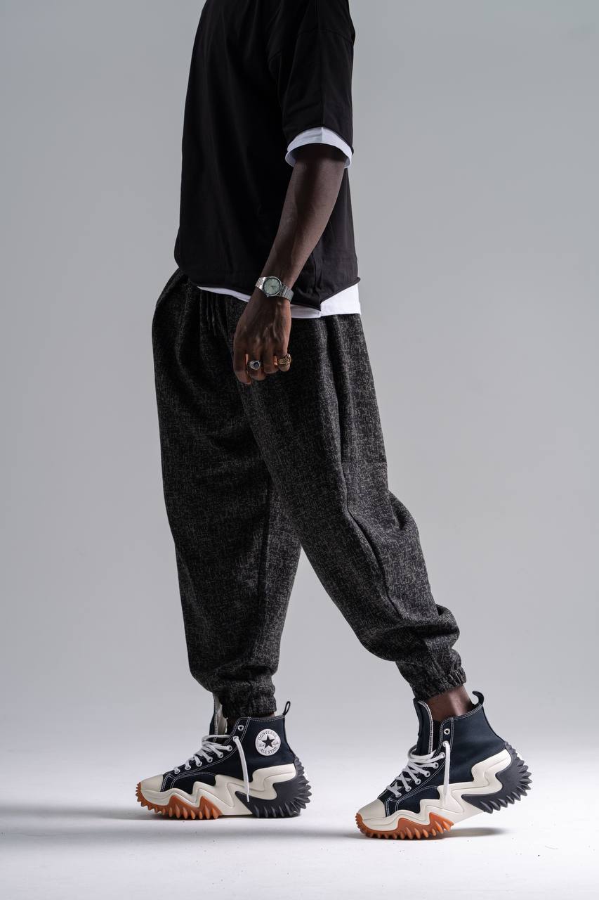  Beli Lastikli Desenli  Şalvar