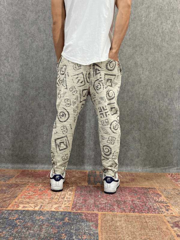 Beli Lastikli Pamuklu Bohem Baggy Pantolon