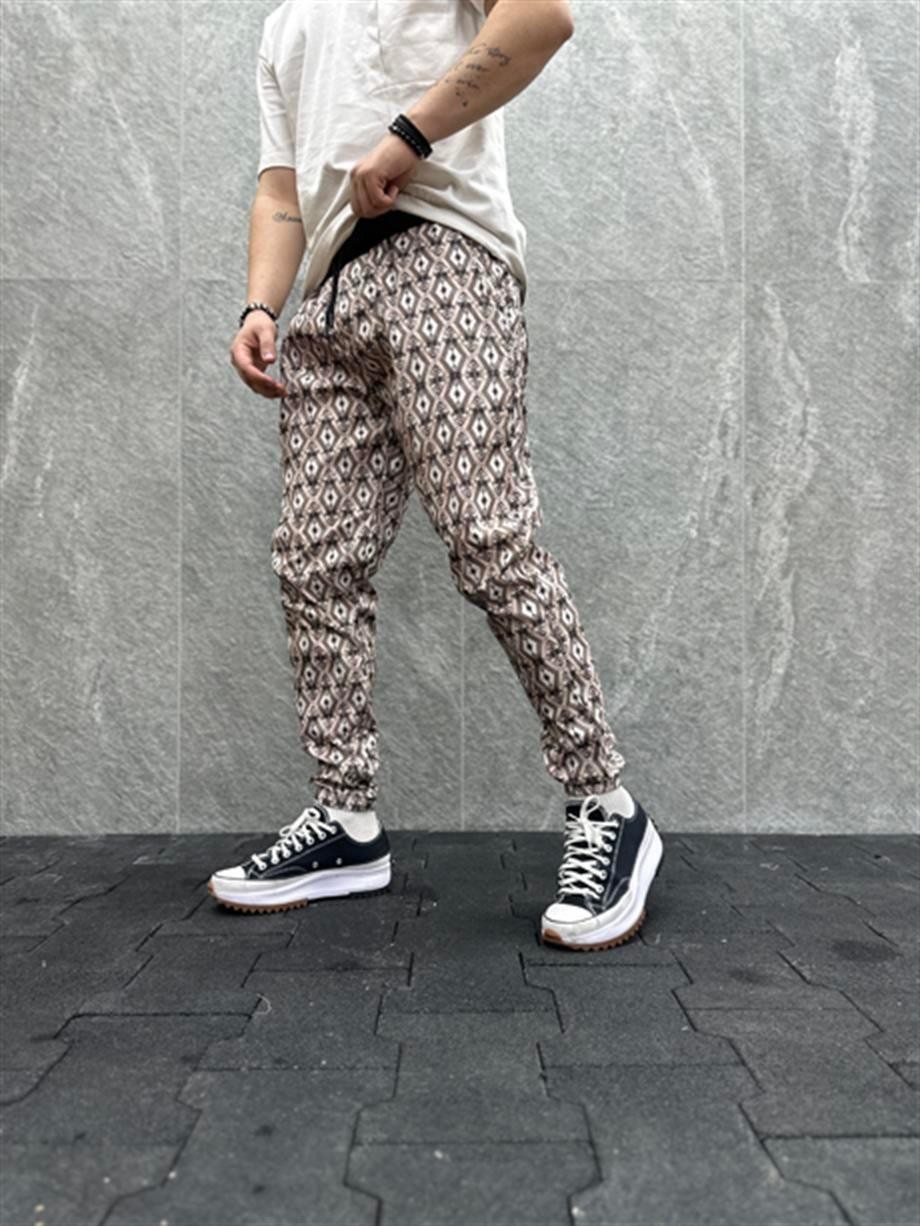 Desenli Paraşüt Jogger