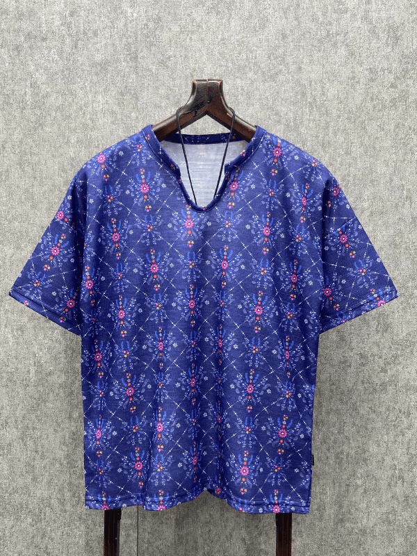 Oversize Bohem Desenli T-Shirt