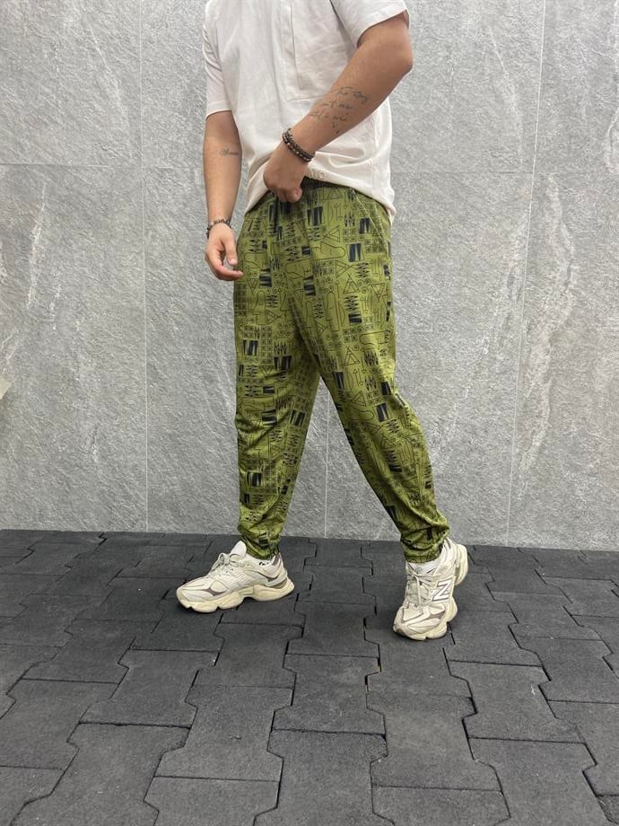 Rahat Kalıp Beli Lastikli Baggy Pantolon
