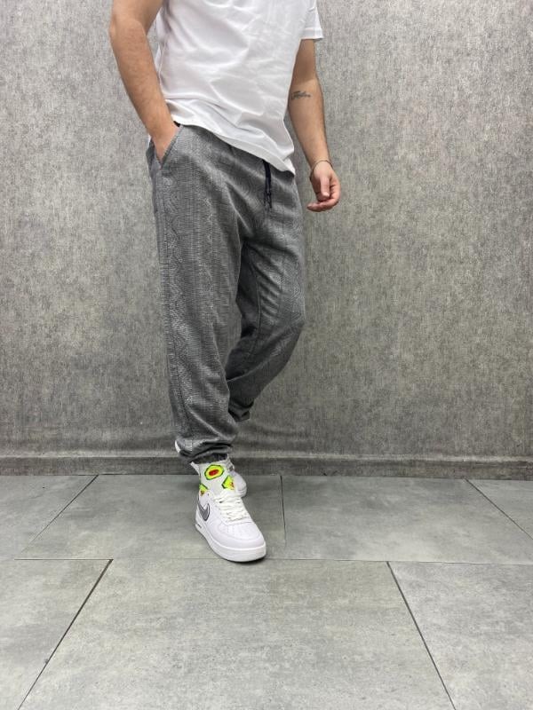 Bel ve Paça Lastikli Desenli Jogger