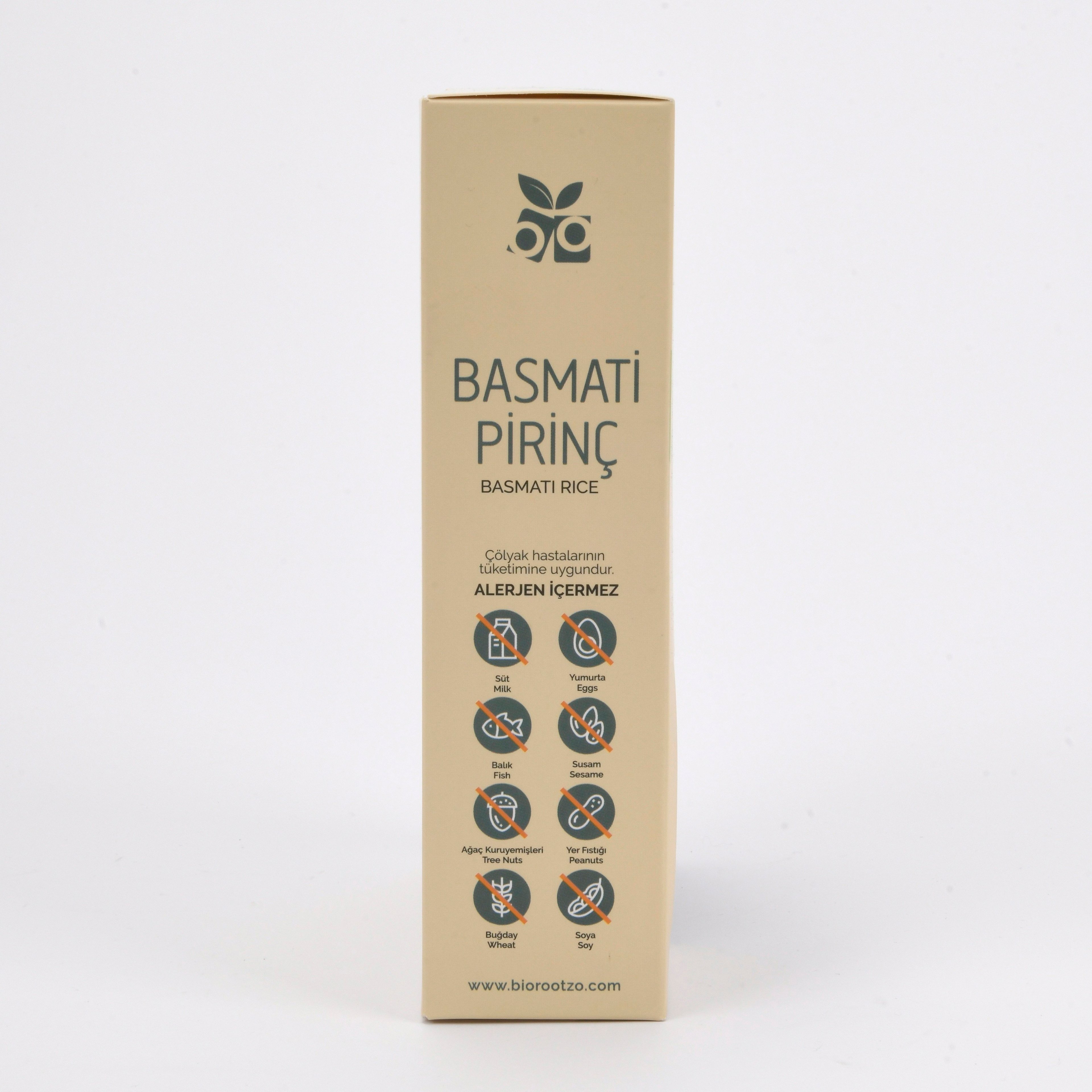 Biorootzo Artizan Bronz Kalıp Glütensiz ve Vegan Basmati Pirinç Sedani 200 g