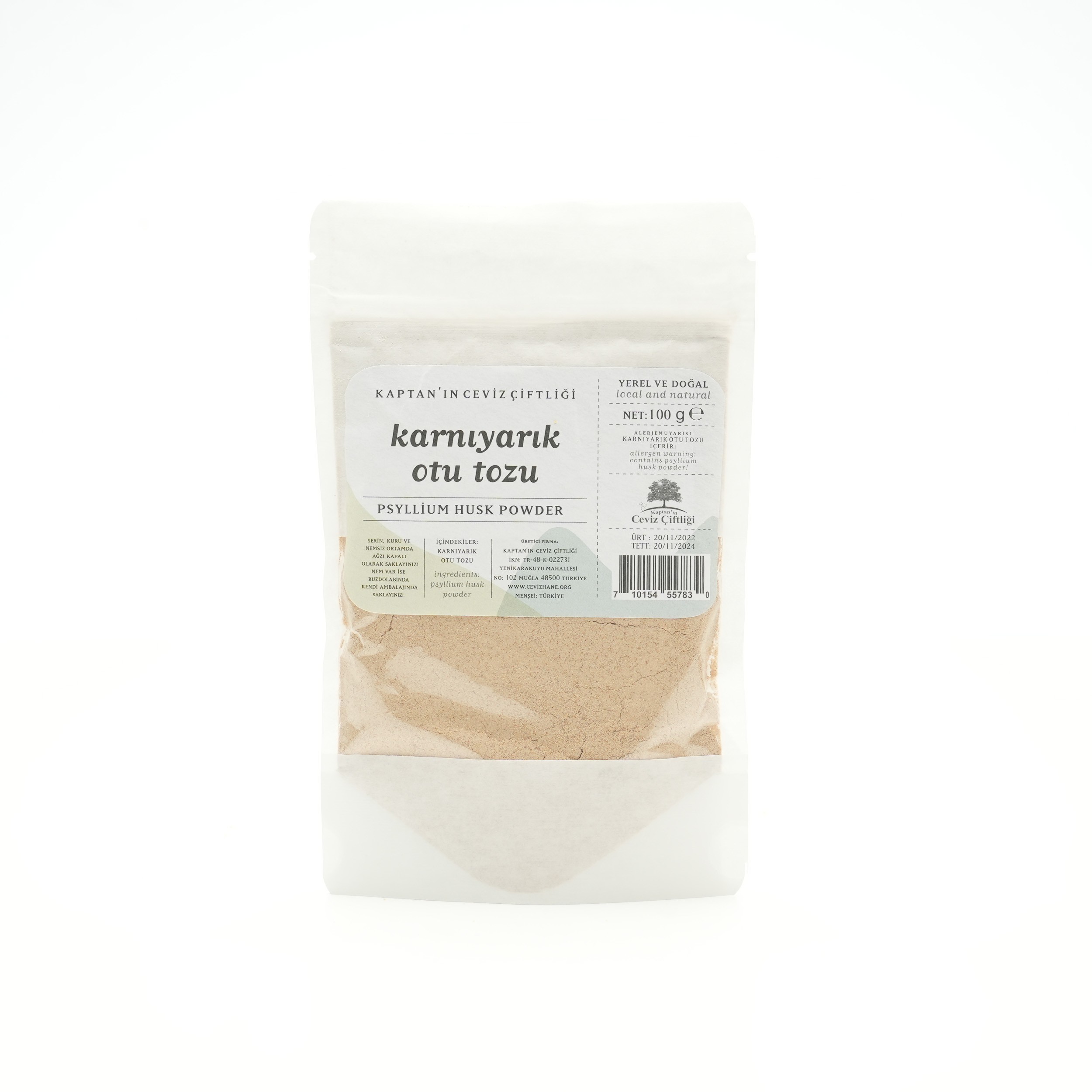 Karnıyarık Otu Tozu- Psyllium Tozu (100 G)