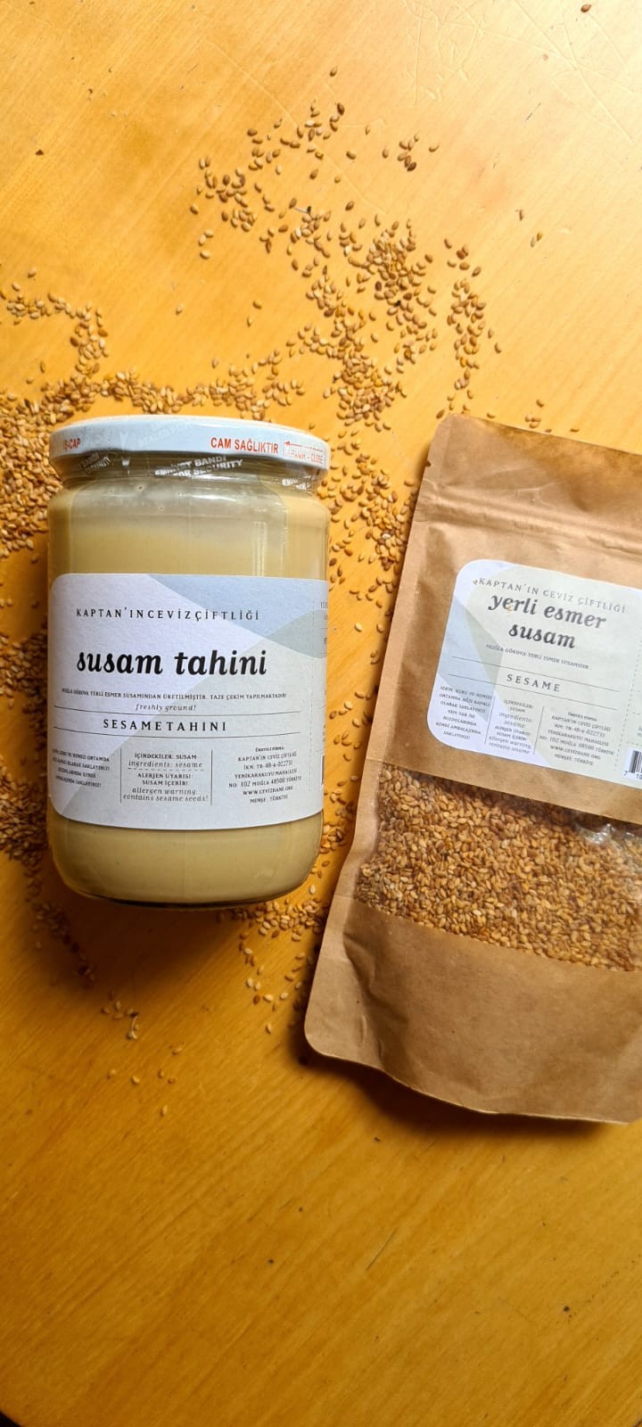 Yerli Gökova Susam Tahini Glütensiz - Vegan - Sağlıklı Yağ Kaynağı 650 g