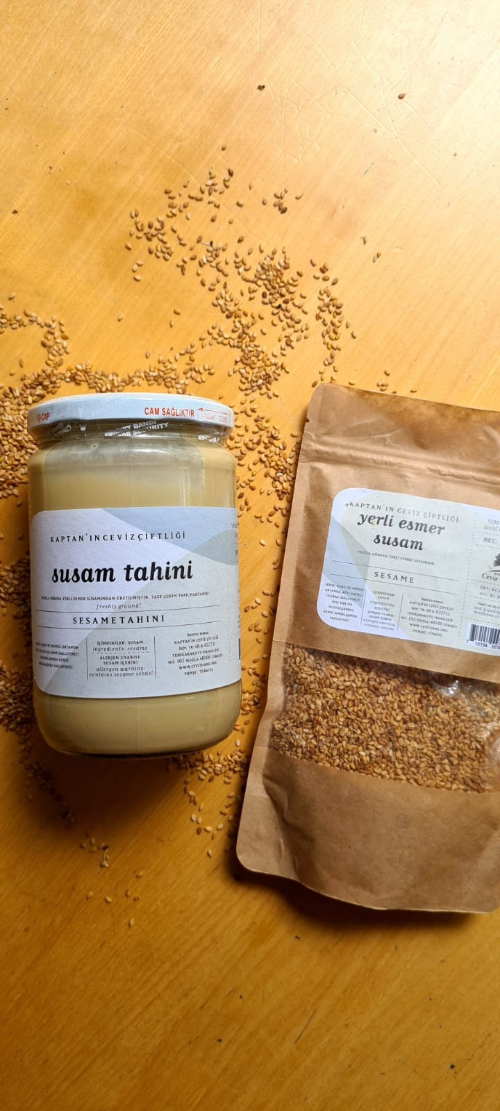 Yerli Gökova Susam Tahini Glütensiz - Vegan - Sağlıklı Yağ Kaynağı 650 g