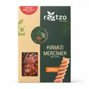 Kırmızı Mercimek Fusilli – Glutensiz Bronz Kalıp Makarna