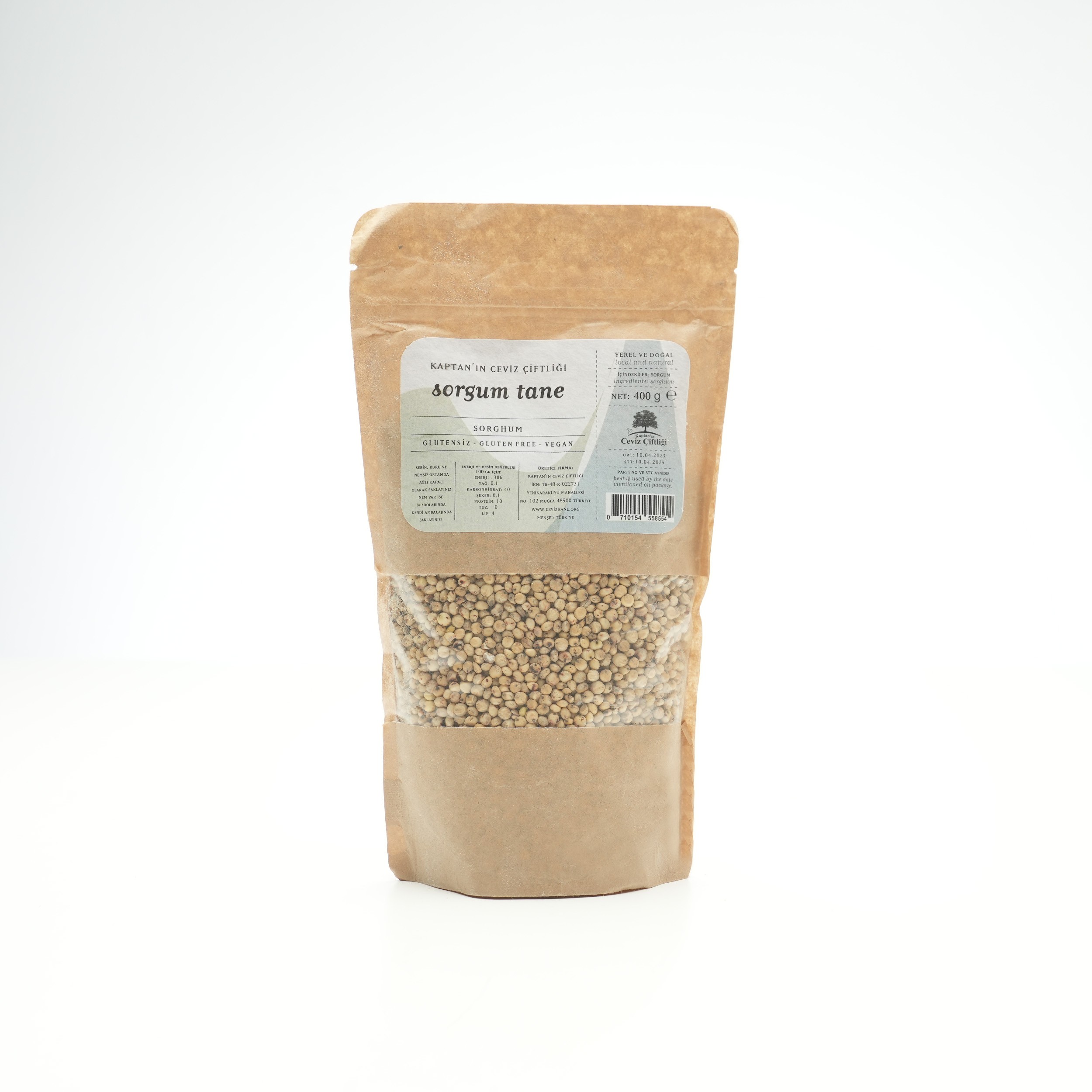Glütensiz Vegan Atalık Tohum Sorgum Tane - Ancient Grain Sorghum 400 g