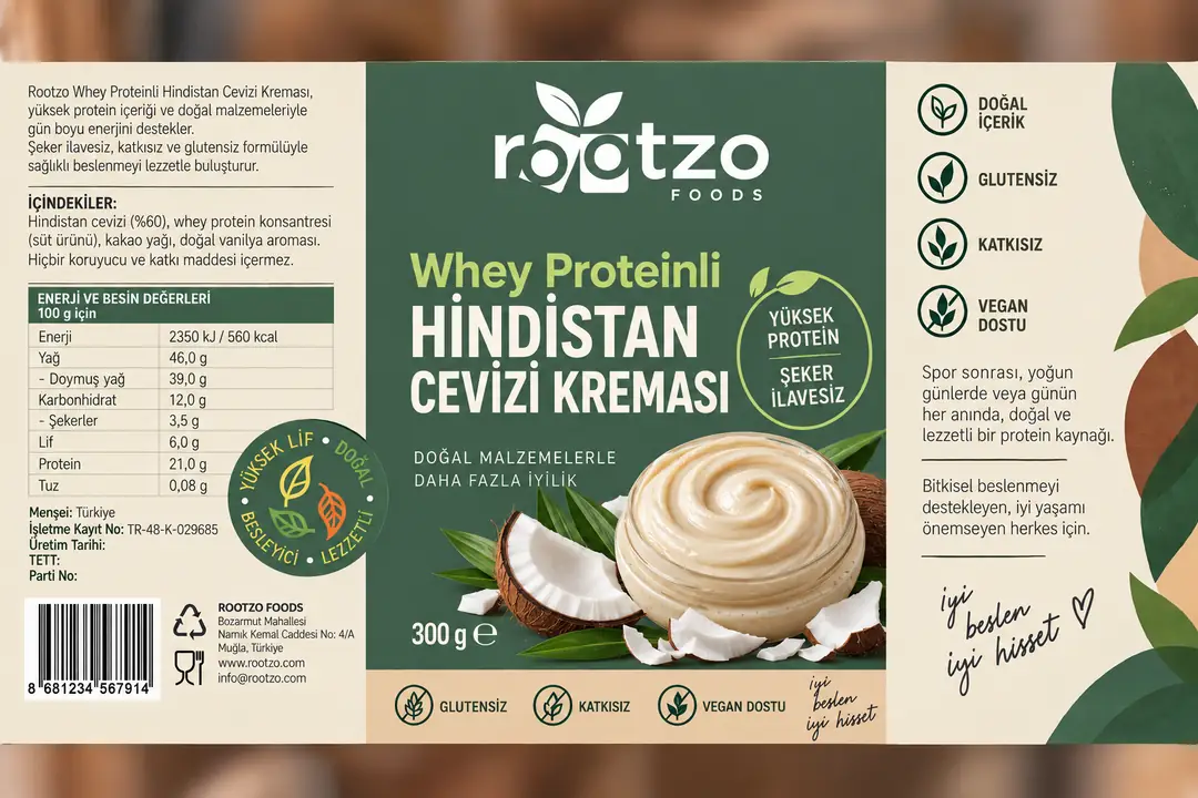 Whey Proteinli Hindistan Cevizi Kreması 300 g