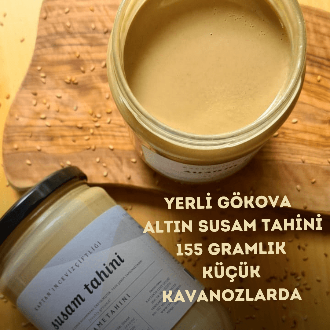 Yerli Gökova Altın Susam Tahini Tadım Kavanozu 155 g