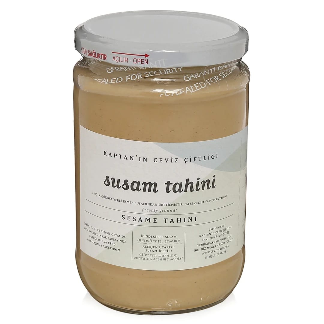 Yerli Gökova Susam Tahini Glütensiz - Vegan - Sağlıklı Yağ Kaynağı 650 g x 2 ADET