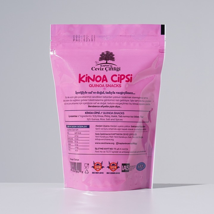 Glütensiz ve Vegan Kinoa Cipsi Extra Çıtır (35 G) - 1 Adet