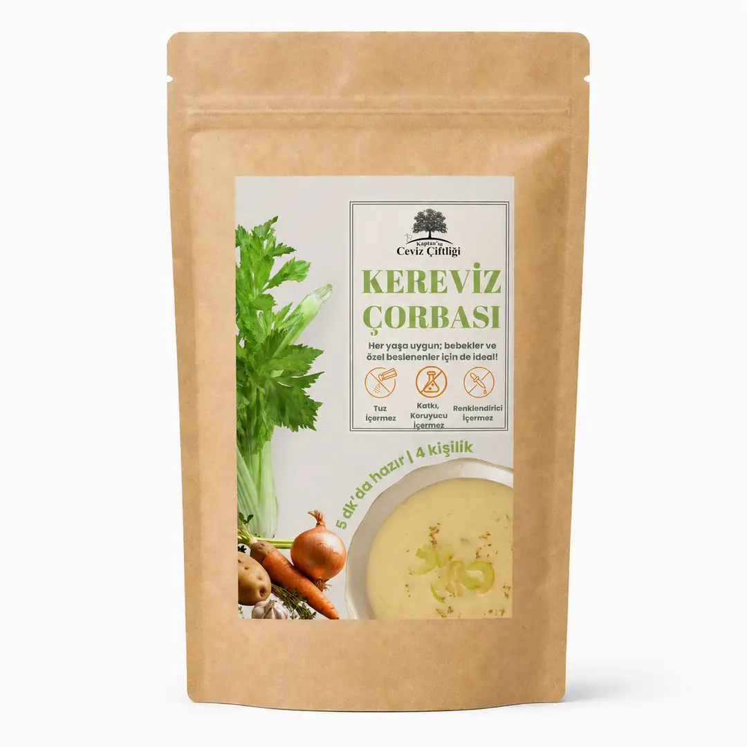 Tuzsuz Kereviz Çorbası (Bebek ve Büyüklerimize Özel) 4 Porsiyon