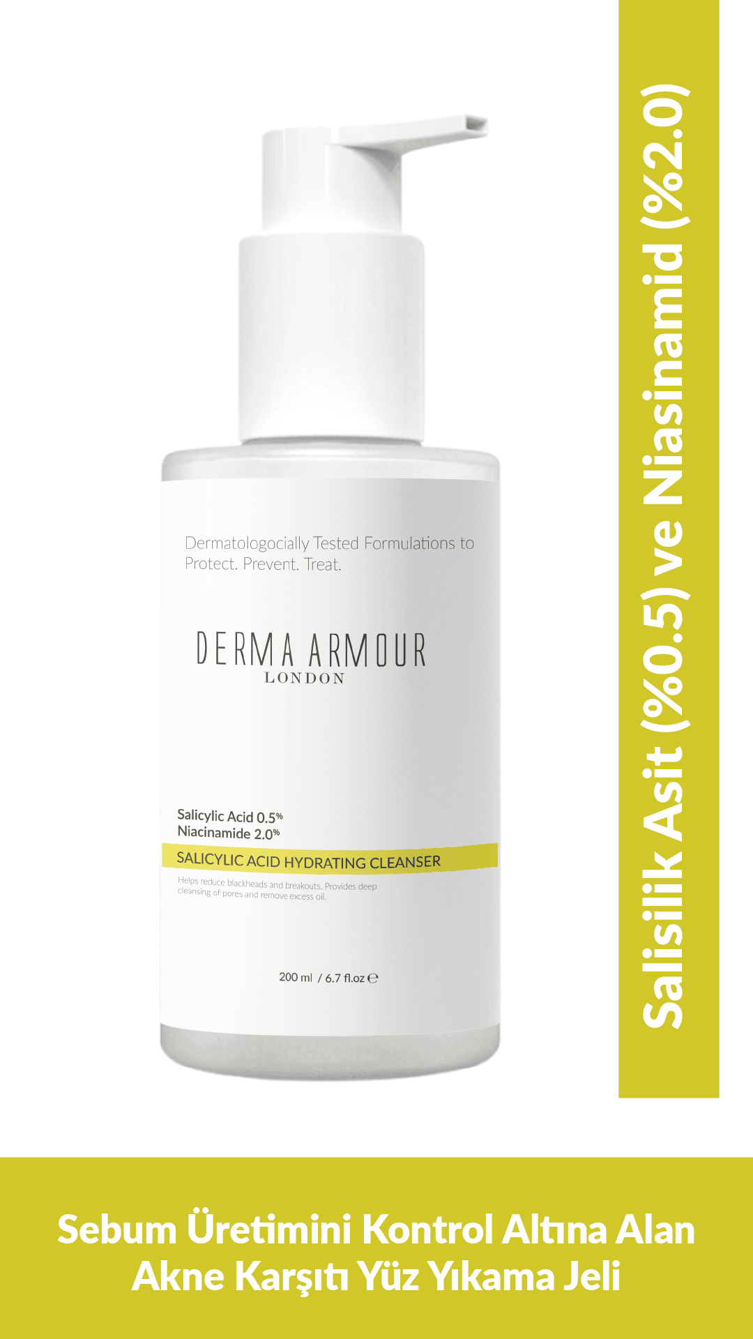 Salicylic Acid Hydrating Cleanser (Salicylic Acid (0.5%) and Niacinamide (2.0%)), 200 ml