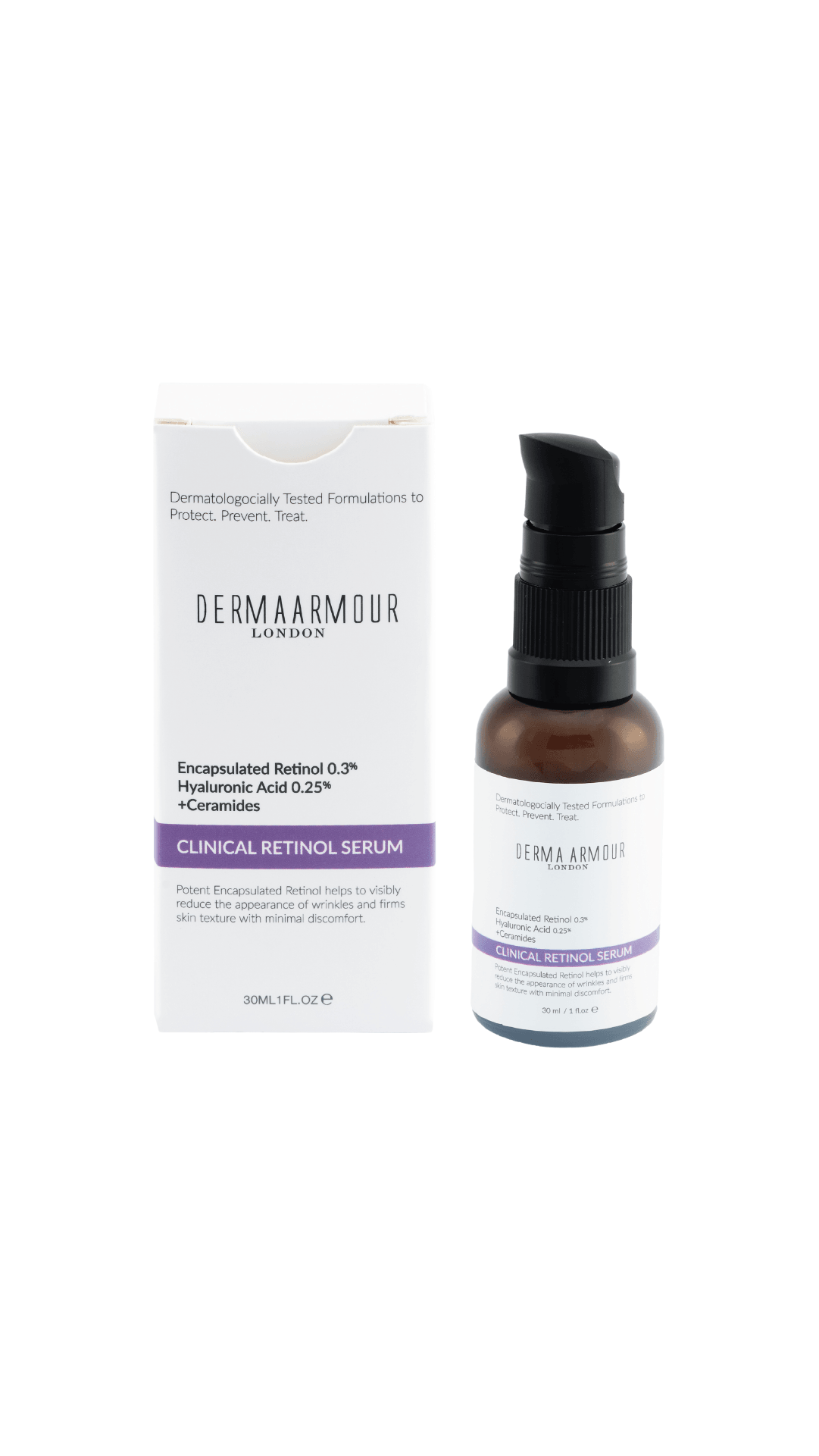 Clinical Retinol Serum (Retinol (0.3%) and Hyaluronic Acid (0.25%)), 30 ml