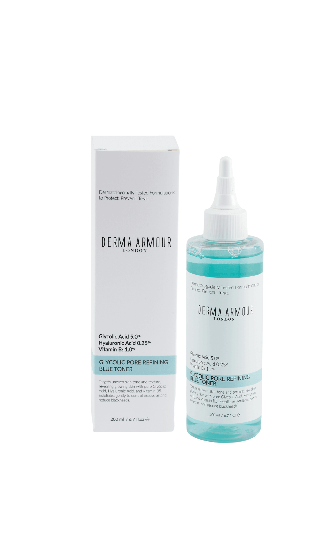 Glycolic Pore Refining Blue Toner (Glycolic Acid (5.0%) and Hyaluronic Acid (0.25%)), 200 ml