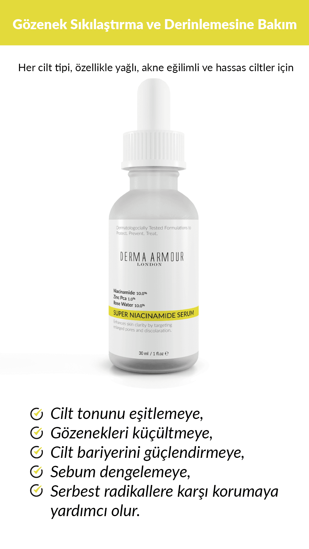 Super Niacinamide Serum, (Niacinamide (10.0%) and Zinc PCA (1.0%)) , 30 Ml