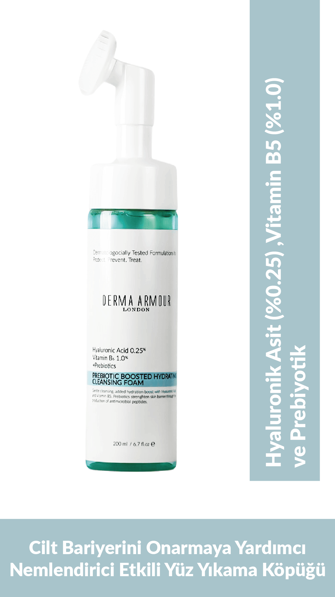 Prebiotic Boosted Hydrating Cleanser (Hyaluronic Acid (%0.25) and Vitamin B5 (1.0%)), 200 ml