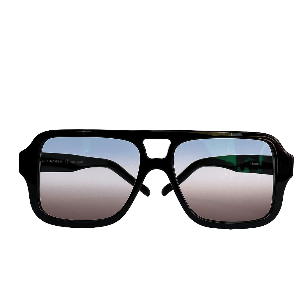 MEMO Black Color Acetate Frame - Blue-Brown 3 Color