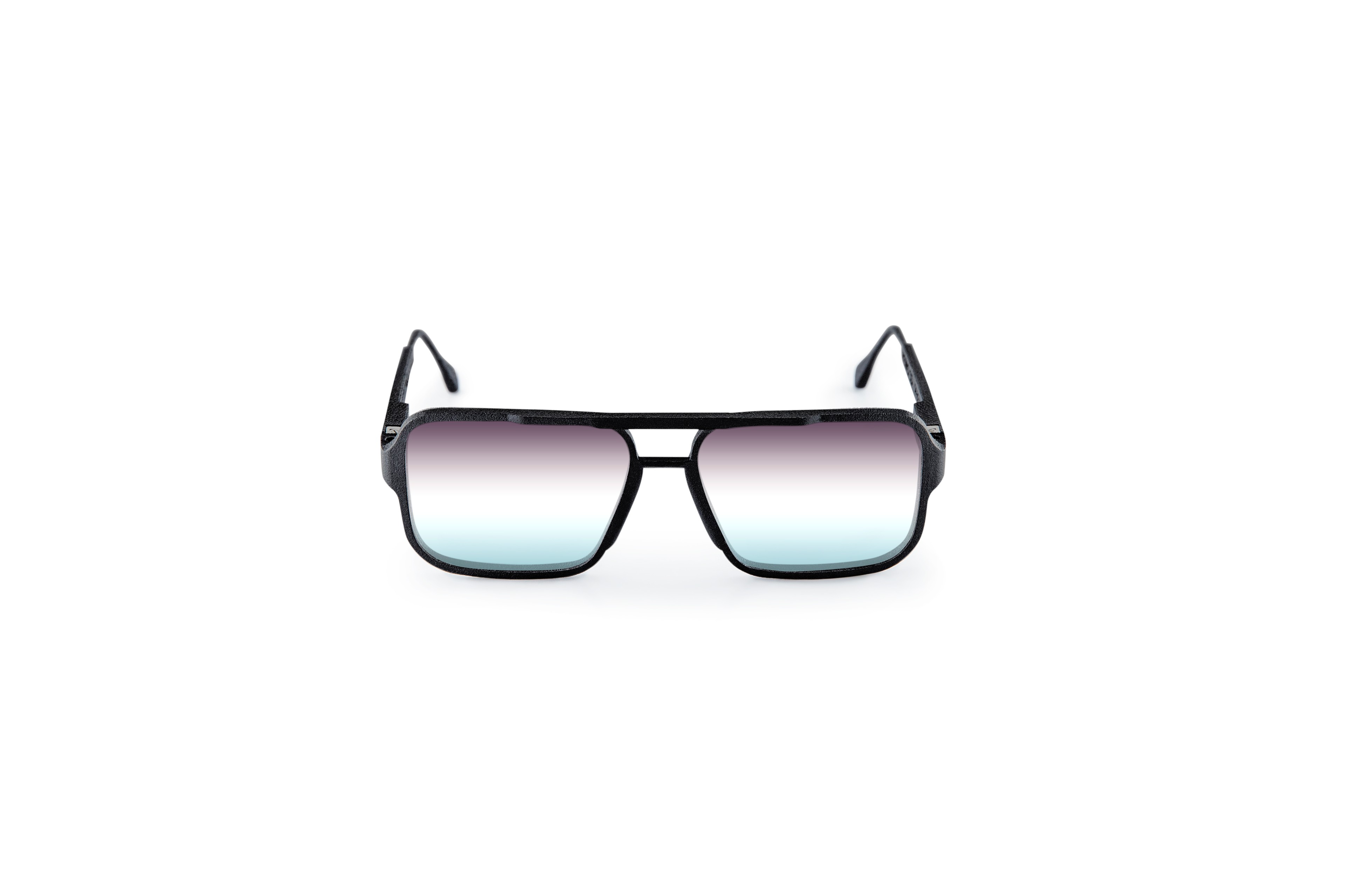 Memo 3D Printed Black Frame Black-Blue 3 Colors Lens