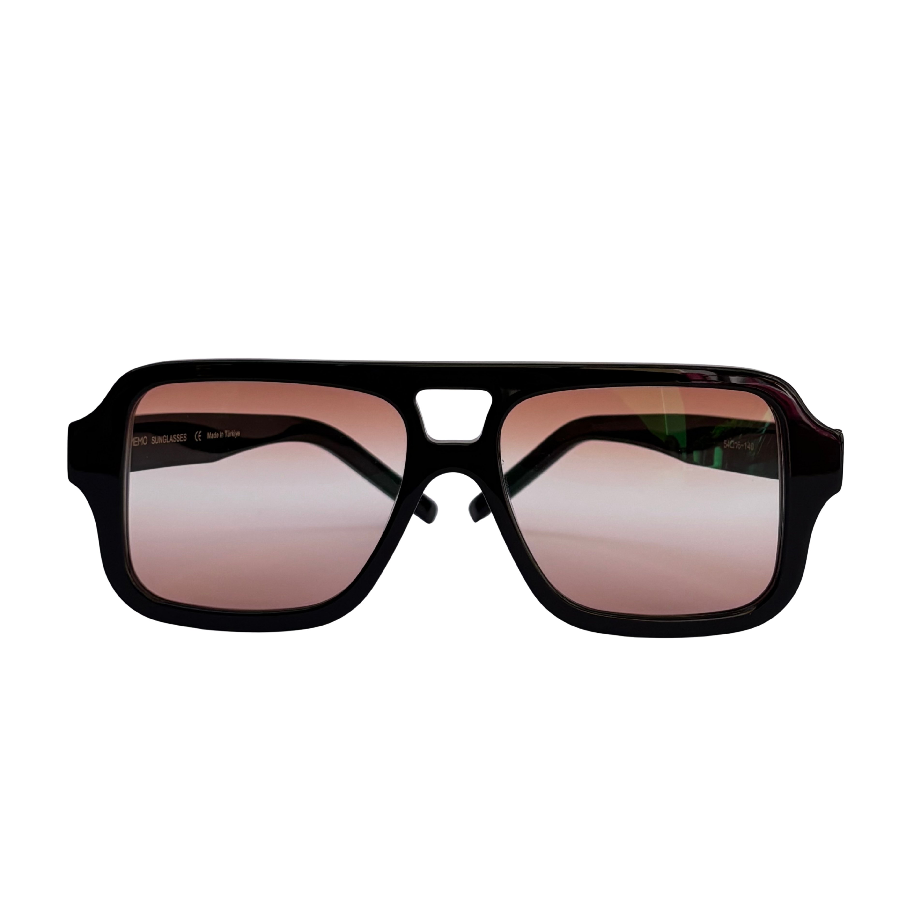 MEMO Black Color Acetate Frame - Brown-Brown 3 Color