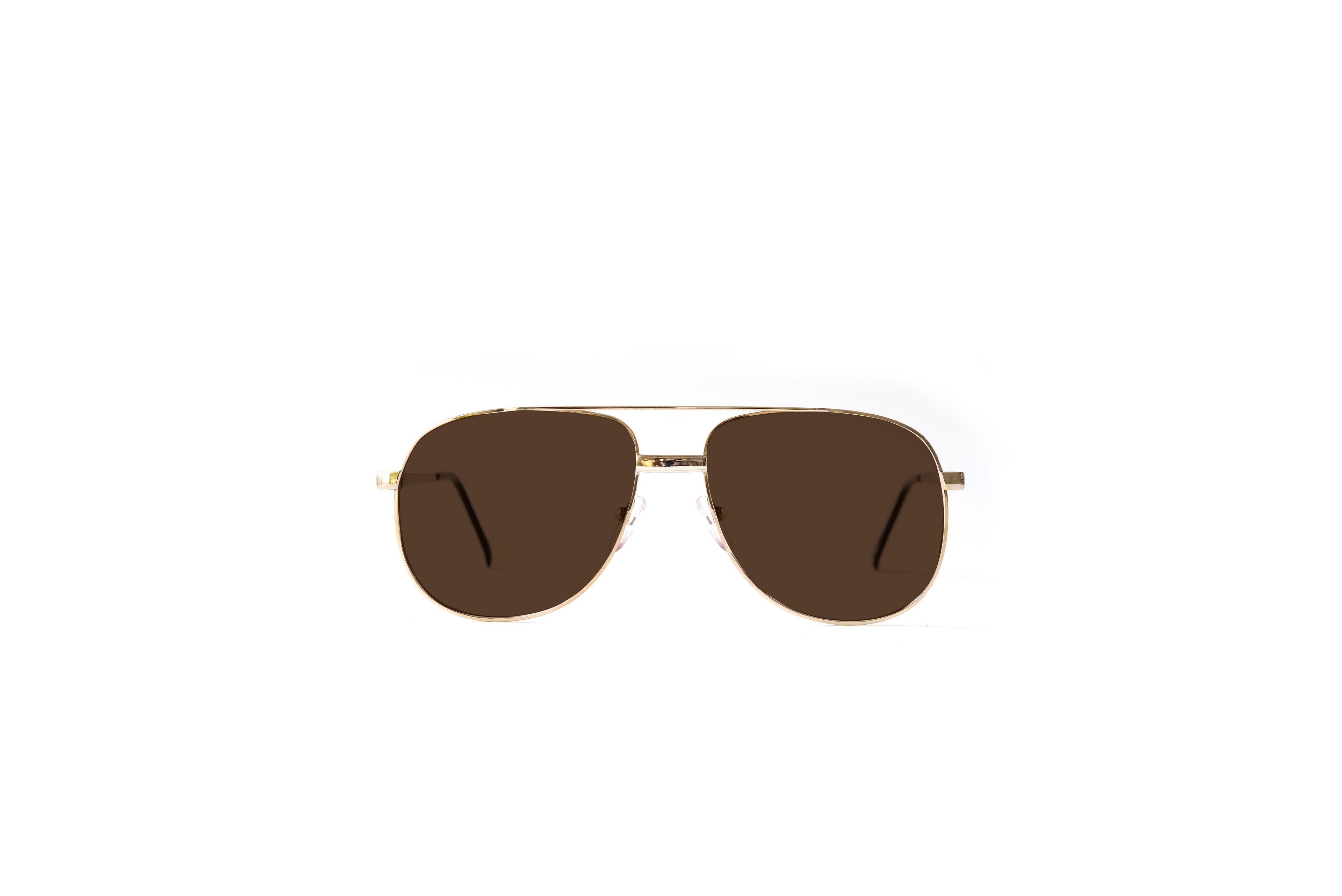 Charlie Burak Gold Frame Mono Color Lens - Brown