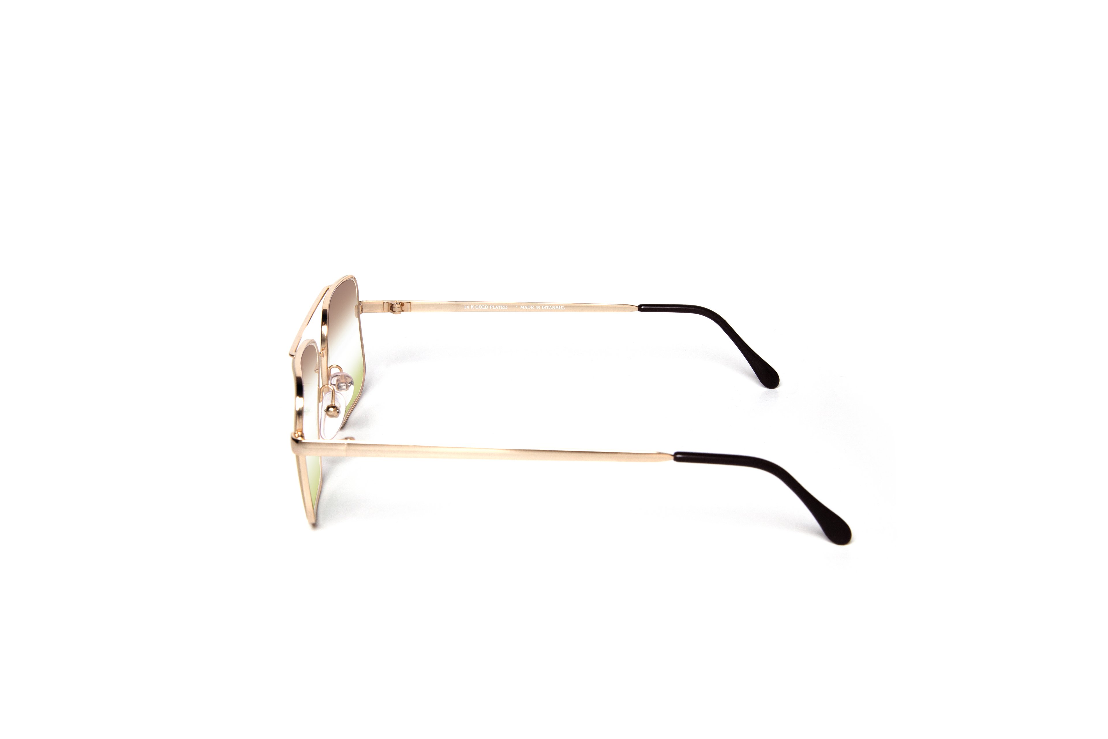 Memo Gold Frame Three Color Lens