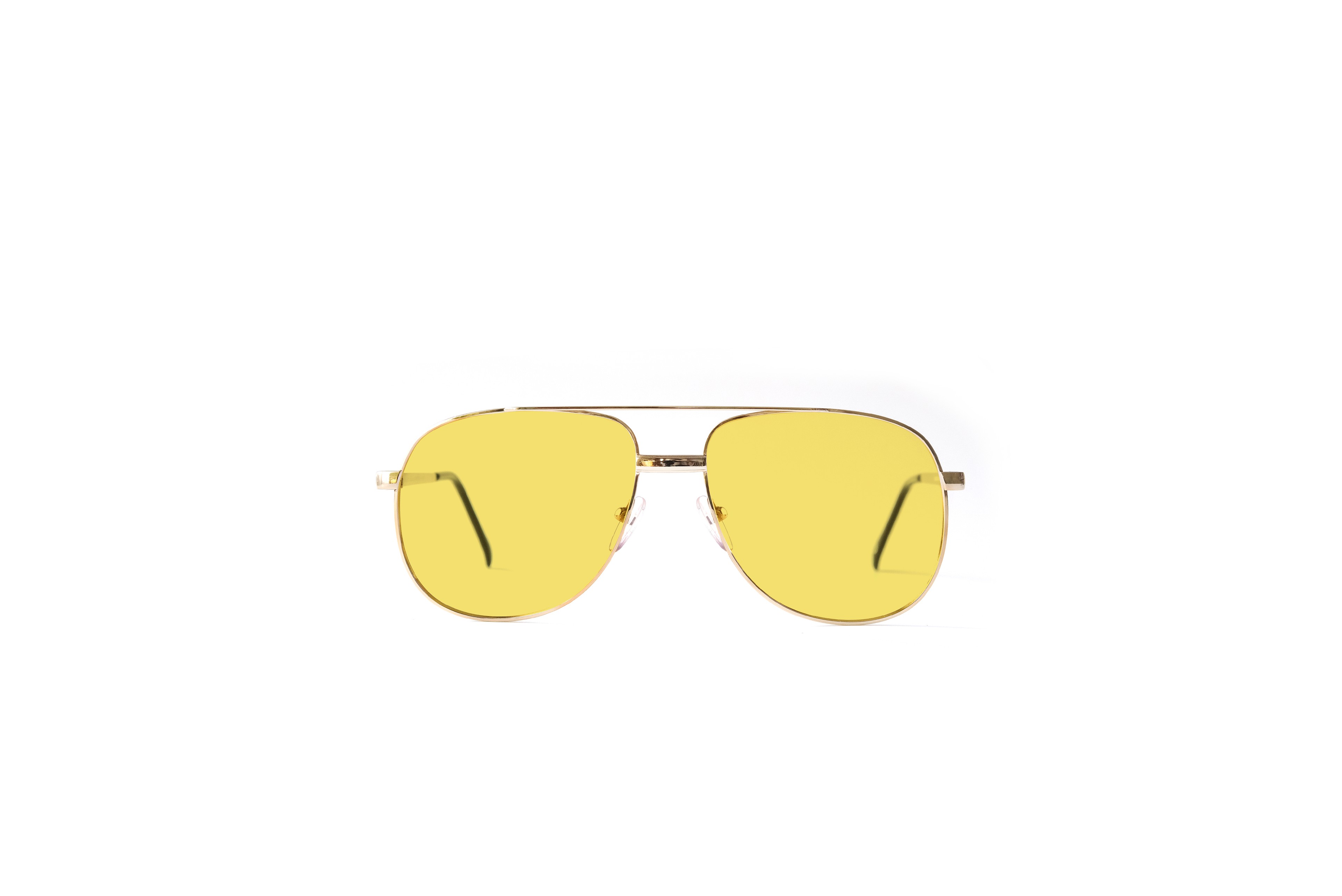 Charlie Burak Gold Frame Mono Color Lens - Yellow