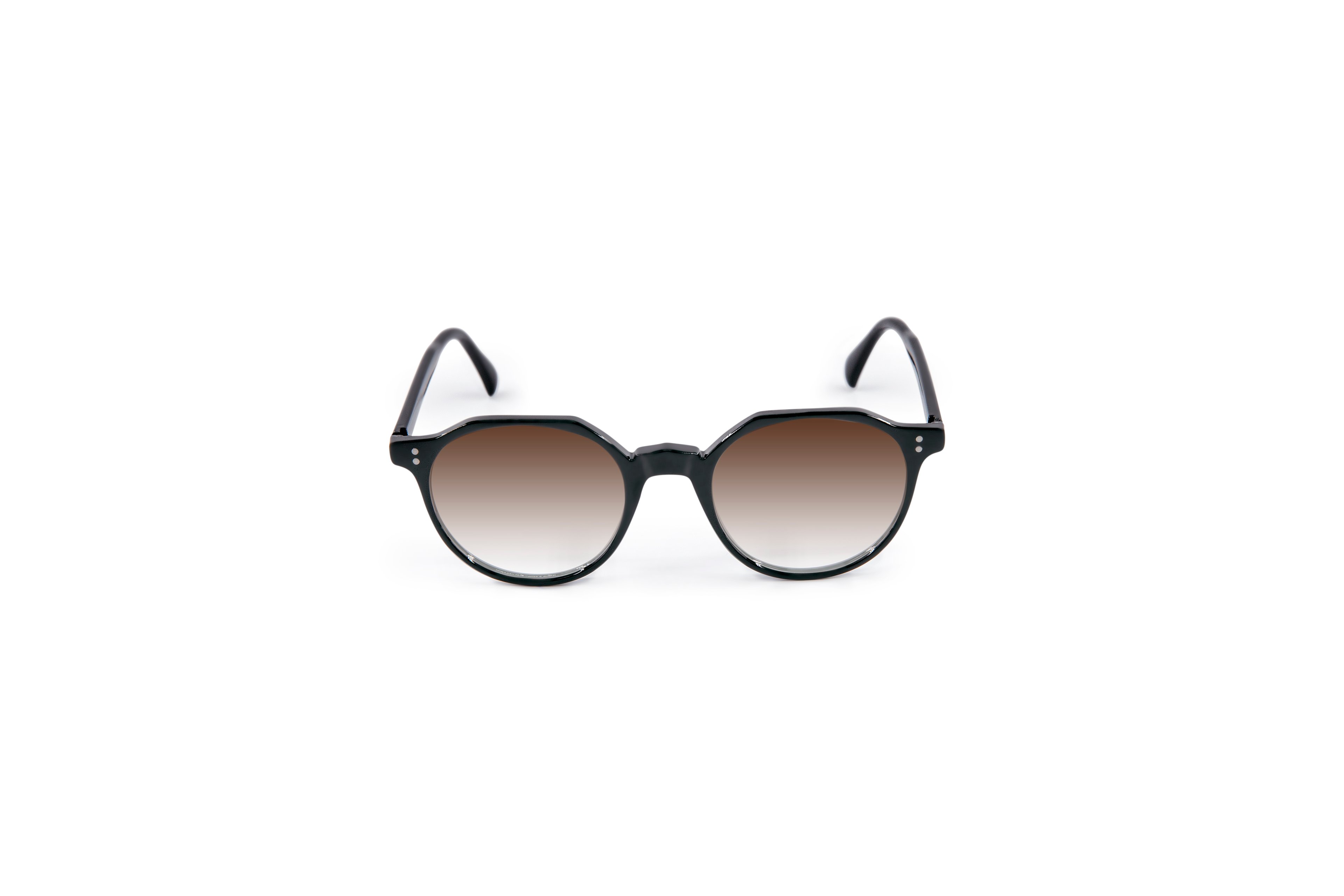 Ahu Black Frame Gradient Lens - Gradient Brown