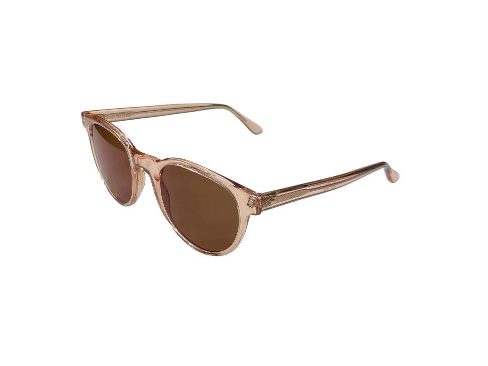 Nejad Light Pink Frame Dark Brown Lens