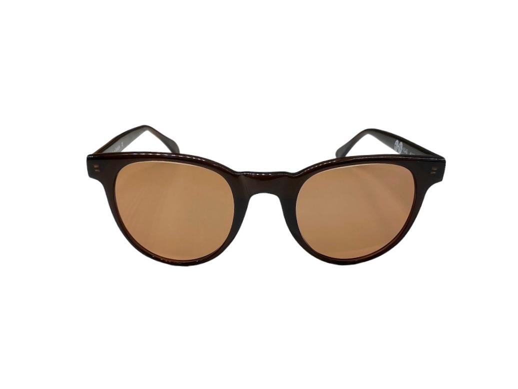 Nejad BBrown Acetate Frame Light Brown Lens