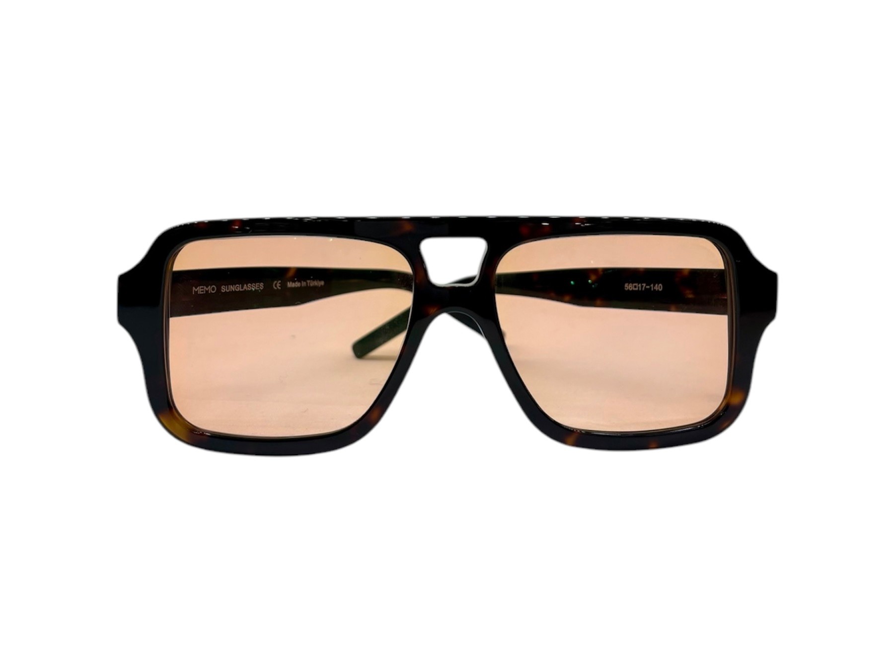 MEMO Tortoise Color Acetate Frame - Salmon