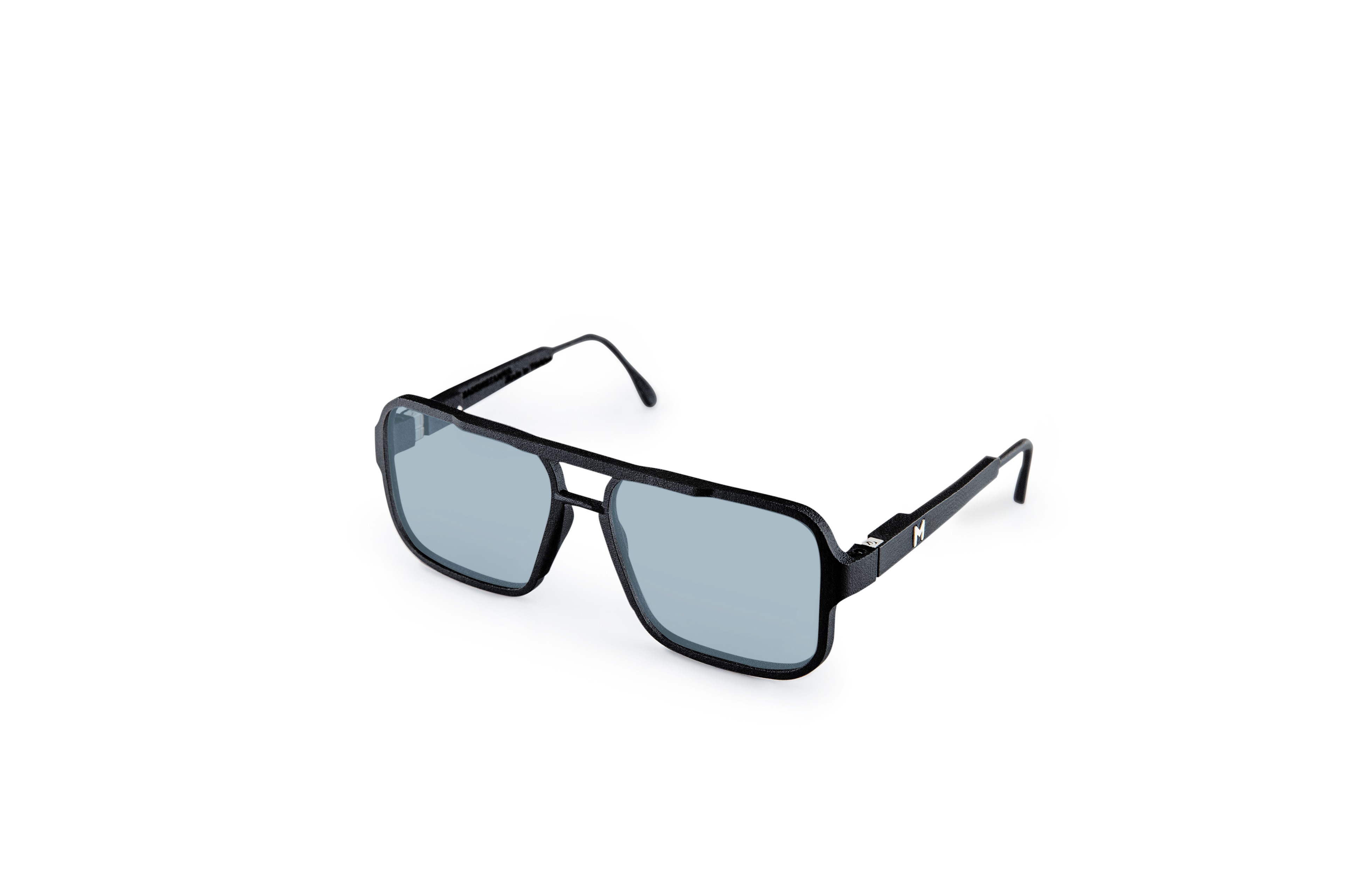 Memo 3D Printed Black Frame Turquoise Lens