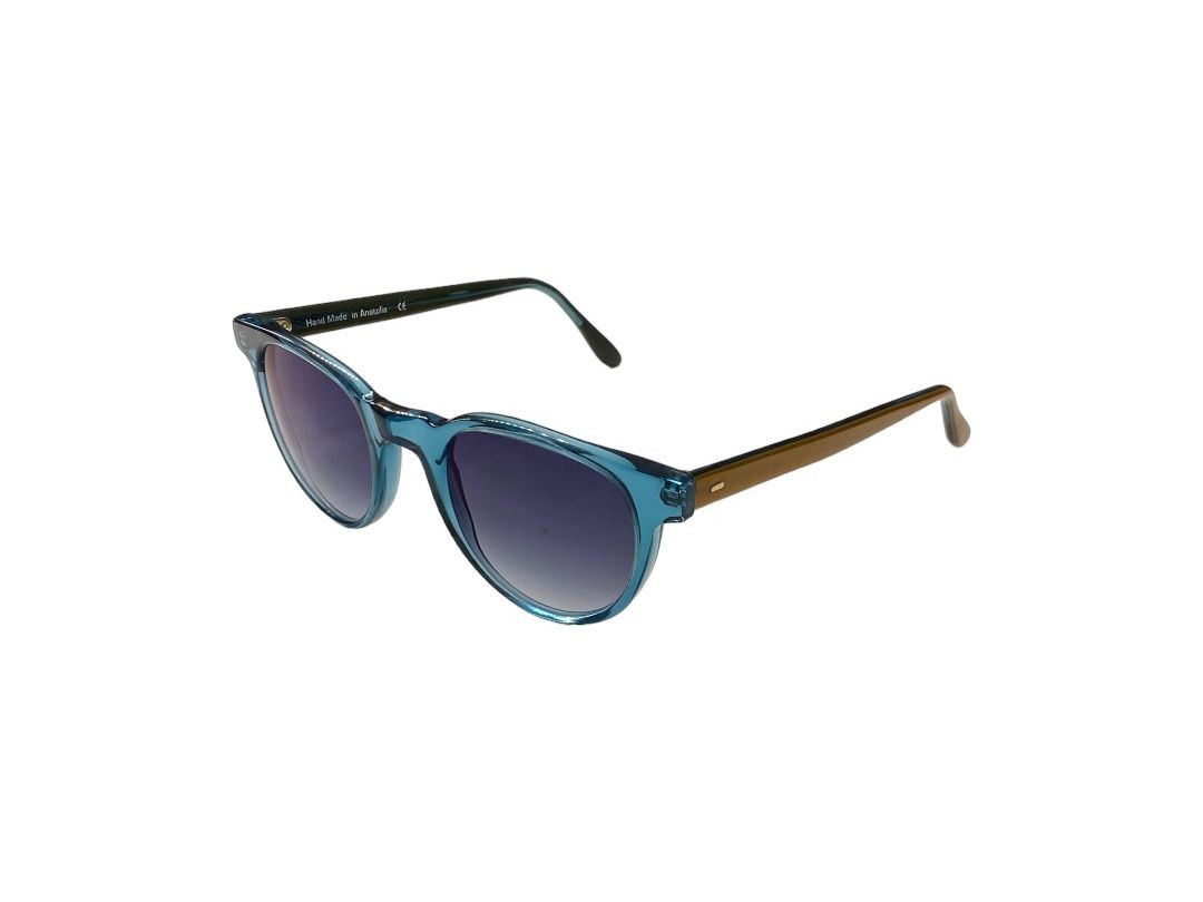 Nejad Blue Acetate Frame Black Gradient Lens