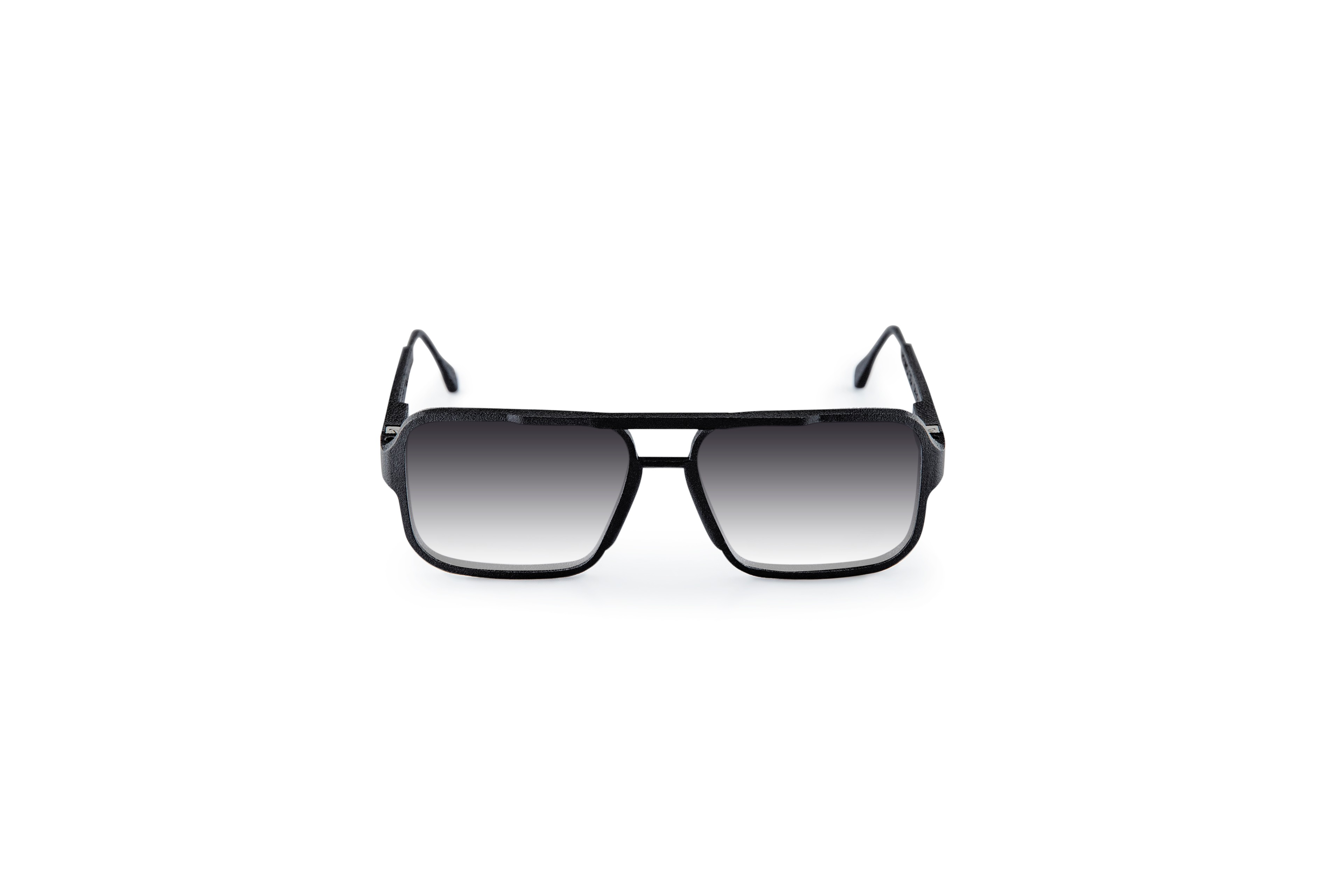 Memo 3D Printed Black Frame Black Gradient Lens