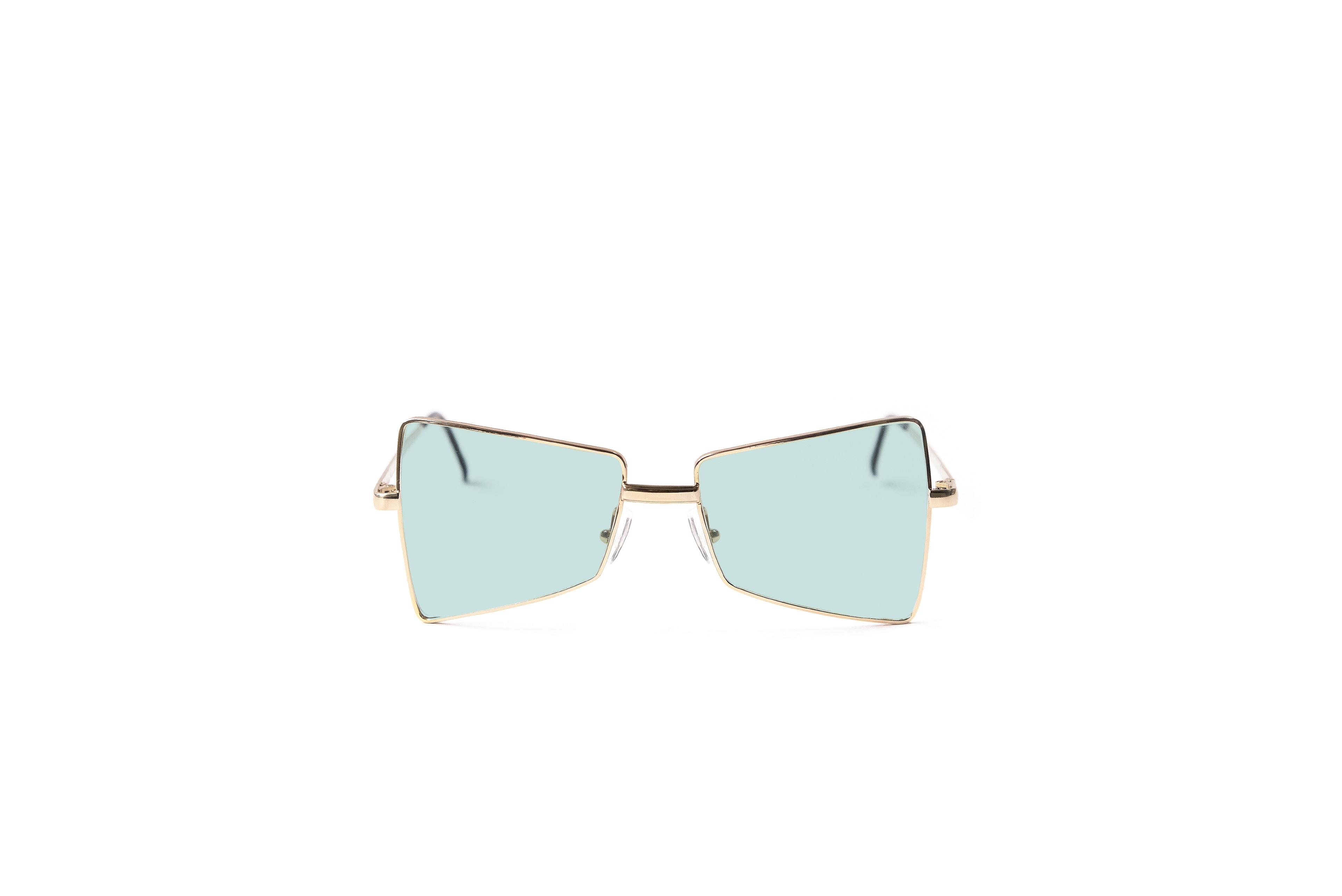 Hande Gold Frame Mono Color Lens - Turquoise