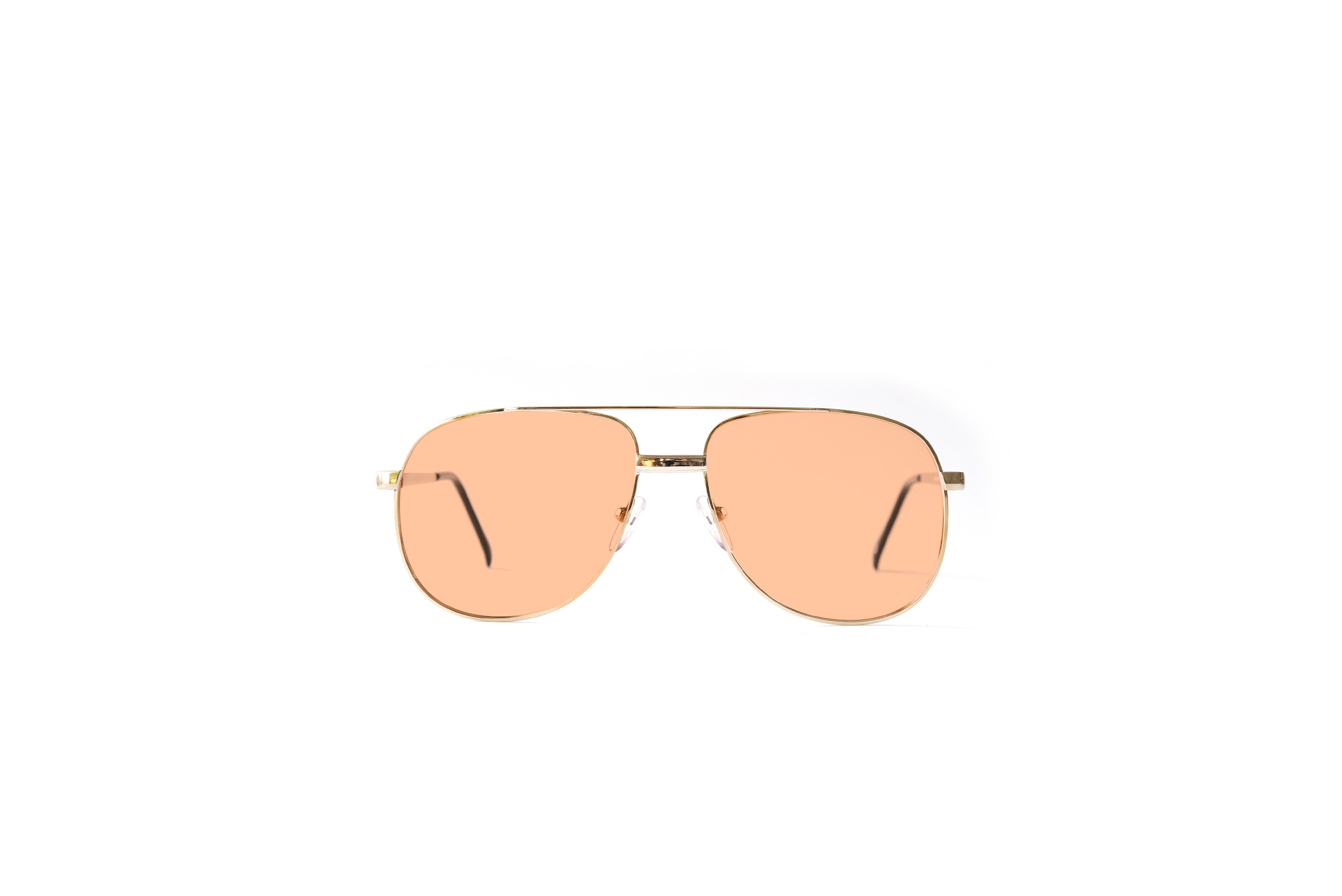 Charlie Burak Gold Frame Mono Color Lens - Salmon