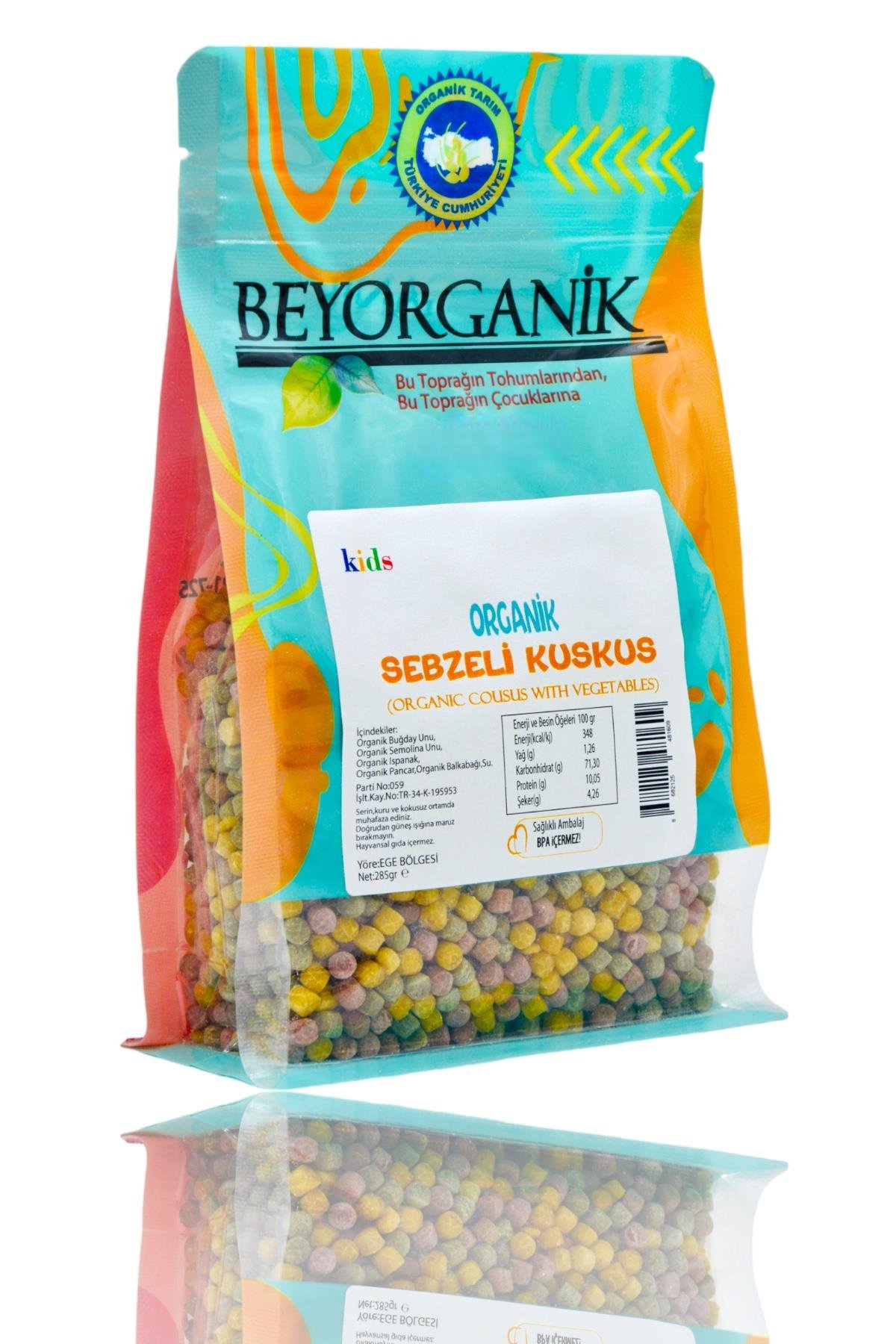 BEYORGANİK SEBZELİ KUSKUS 285GR